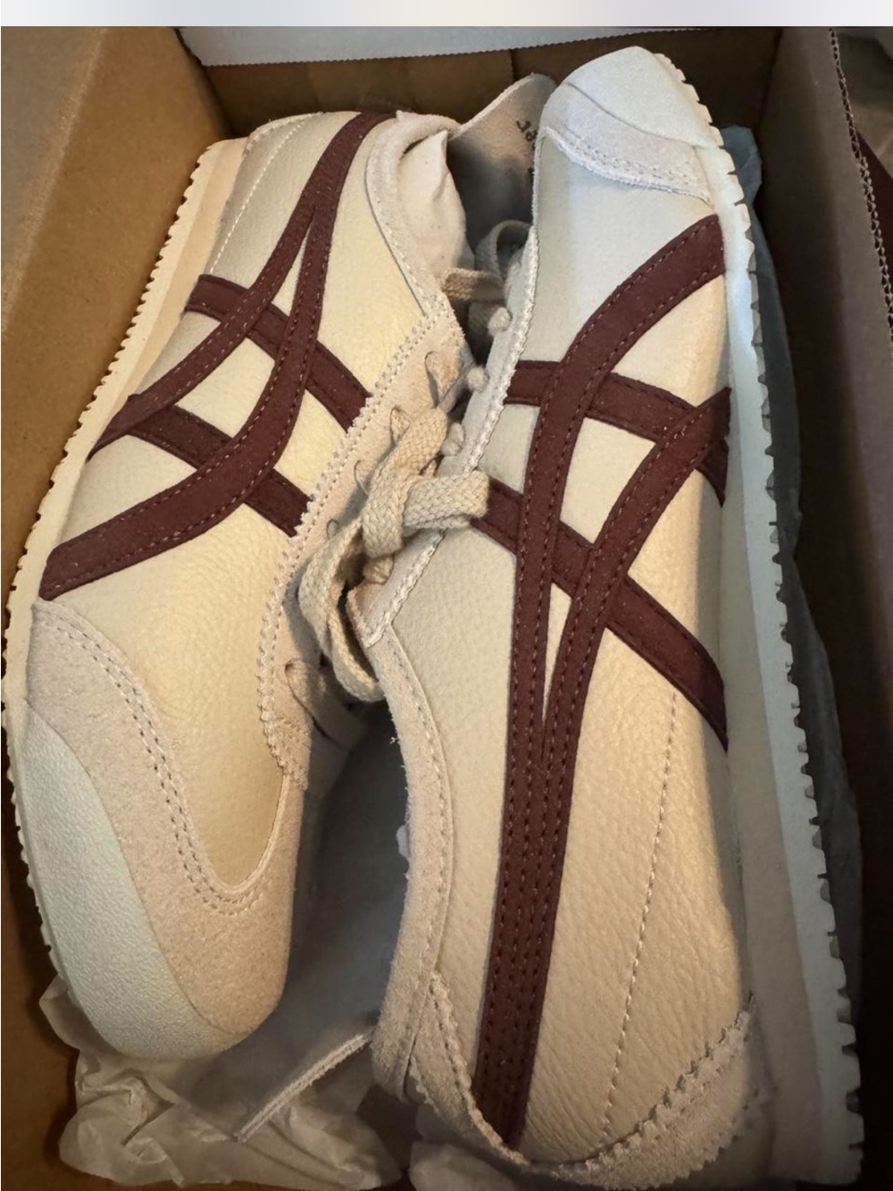 Onitsuka Tiger Mexico 66 by Asics Men’s Sneaker in Cream and Brown